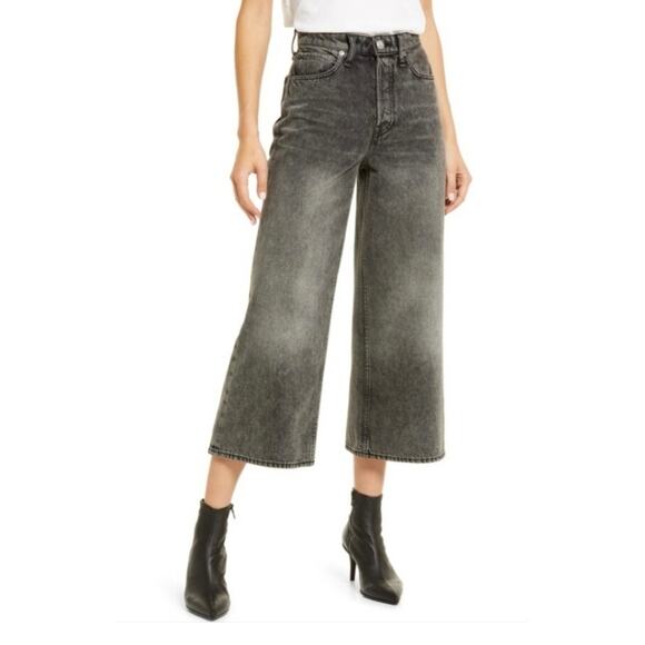 rag & bone Maya High Rise Ankle Wide Leg Jeans